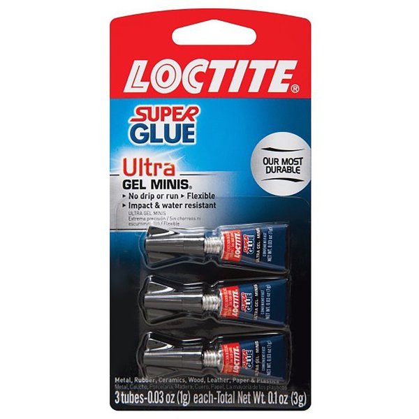 Loctite Ultra Gel Minis High Strength Ethyl Cyanoacrylate Super Glue 0.1 oz 1906107